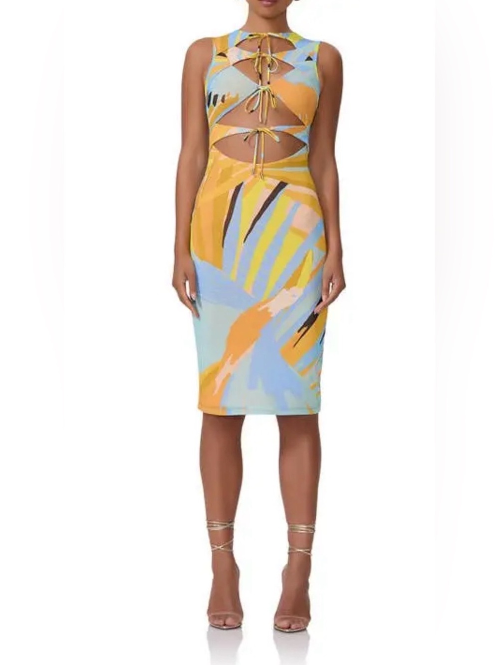 AFRM Rheana cutout detail sheath dress